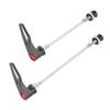 Stainless Steel Axle CNC Alloy Skewers for Bike Road Bicycle Quick Release (black 100 130)