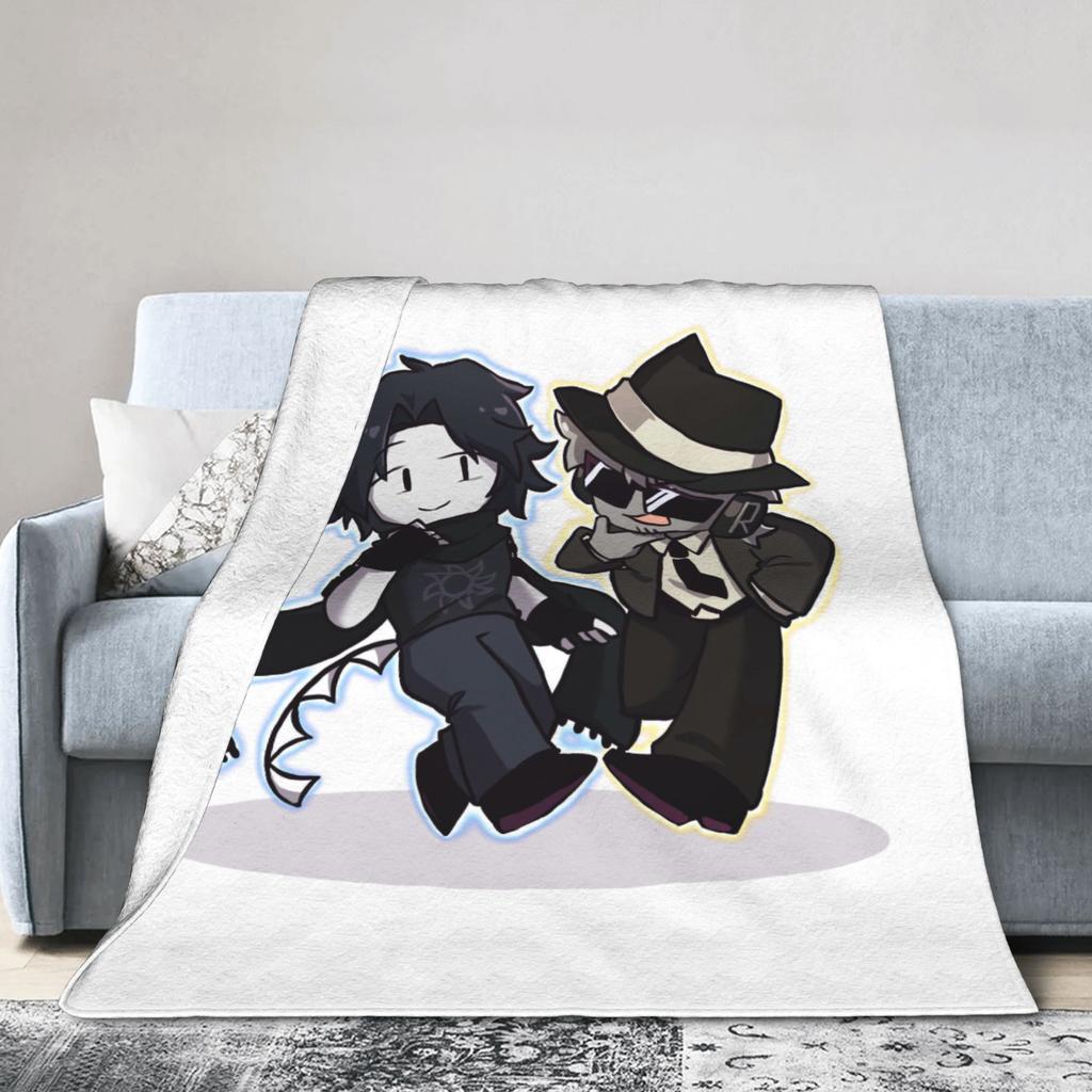 Azuretime & Timeazure Forsaken Blanket Warm Pattern Plush Throw Blanket For Kids Living Room Flannel Bedspread Bed Cover