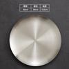 Flat Side 304 Stainless Steel Plate Round Korean Style Seasoning Dish Steak Dessert Tray for Dinner Kimchi Cake Hotel Tableware