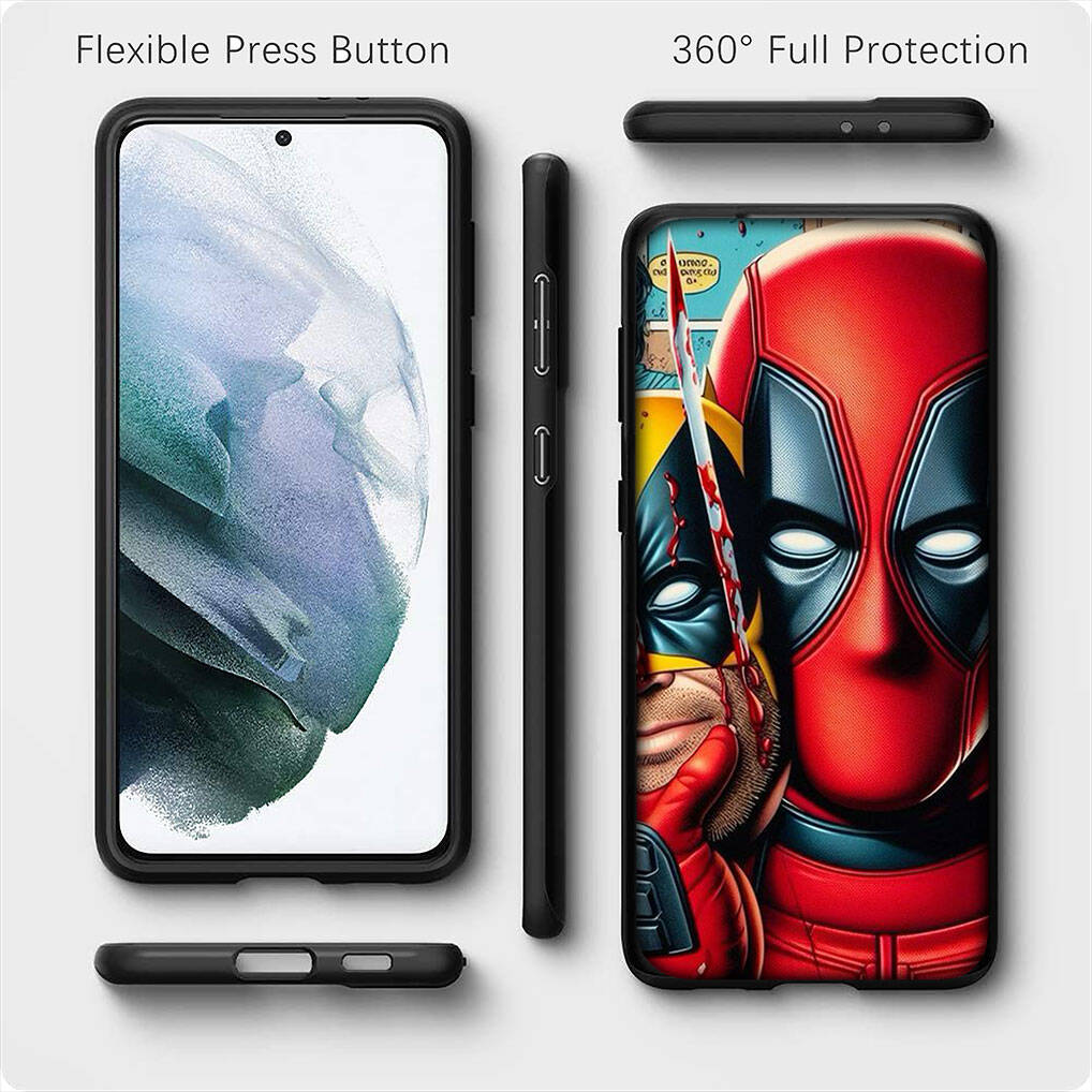 for iPhone 17 16 15 Xiaomi Poco F7 F8 X7 X6 C85 C75 M8 Redmi Note 14 13 12 11 Pro Max 14C 13C 15C A3 A4 Phone Case Wallpaper Deadpool Marvel Wolverine