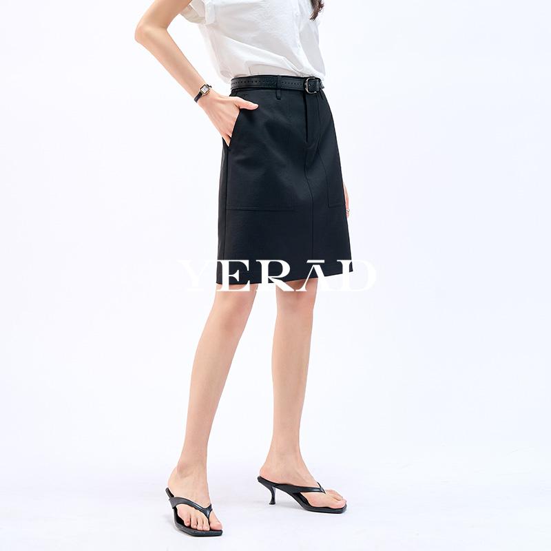 Yalida Commuting Smart Linen Half Length Skirt