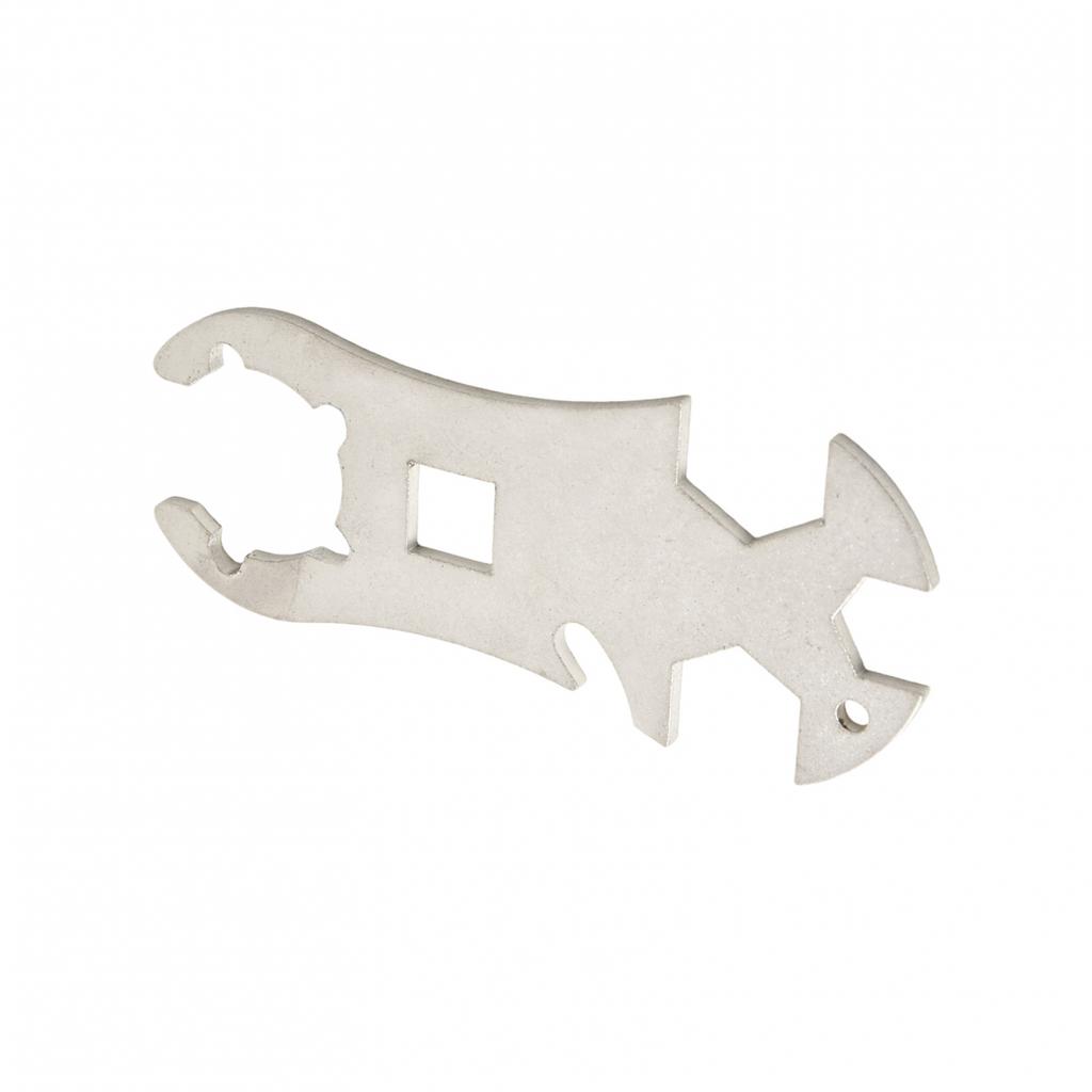 Klíč na plynové láhve kompatibilní s nejběžnějšími velikostmi od 13 mm do 19 mm