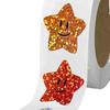 500 Laser Smiley Face Star Stickers: Self-Adhesive Decoration & Packaging Seals