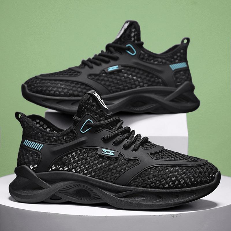 Mesh Men's Shoes Summer New Breathable Soft-soled Sports Shoes Hollow Hole Shoes Outdoor Men's Trend Shoes