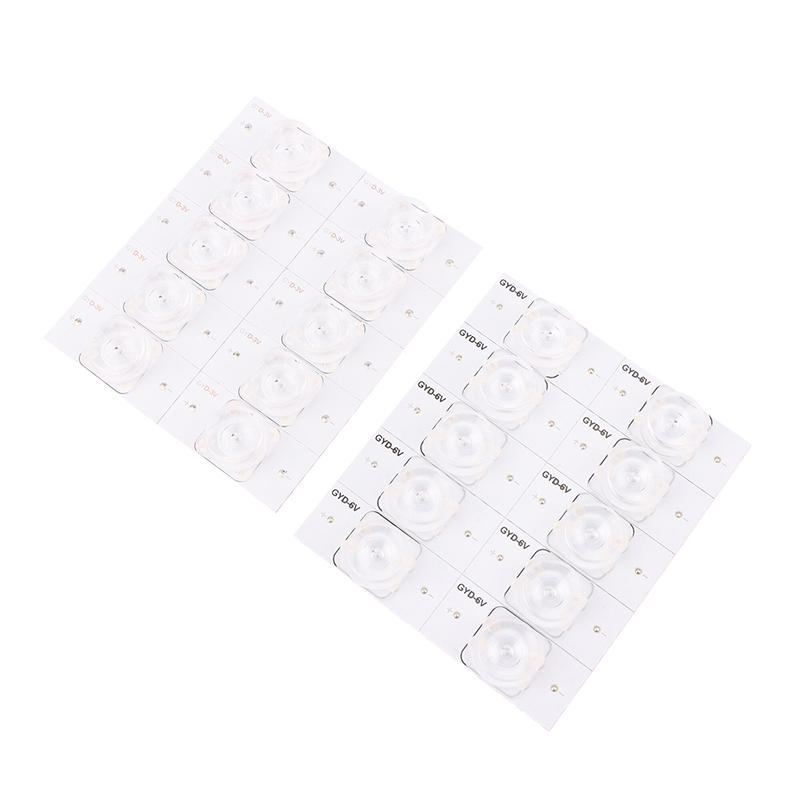 10Pcs Led Beads 3V 6V Lcd Tv Led Bead Smd Light Bead Universal Aluminum Cutting Tv Backlight Strips For 32-65 Inch Led Tv Repair