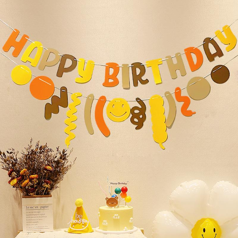 Koreanischer Stil 1. Geburtstag Vlies-Banner für Kinder