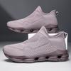 Women's Blue Black Khaki Sport Shoes Men Casual Lightweight Slip On Walking Socks Shoes Couple Jogging Sneakers