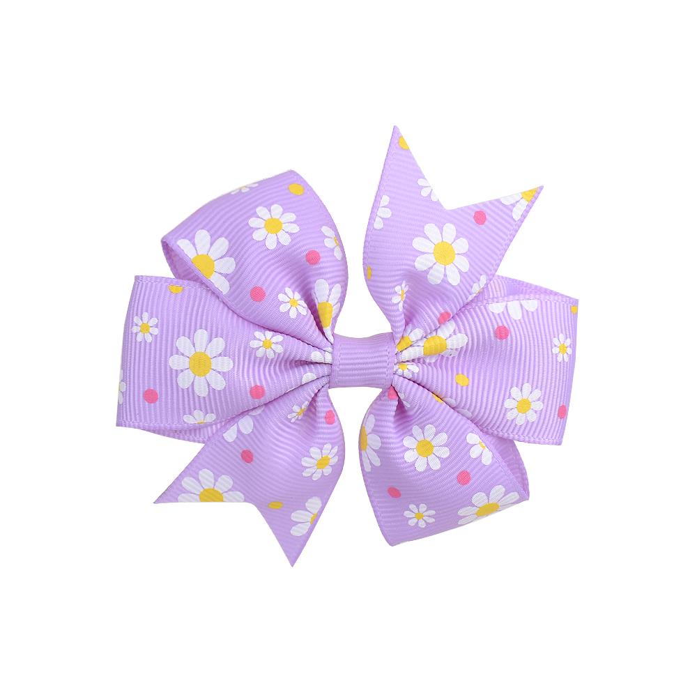 3,2 Zoll Grosgrain-Band Boutique Farbverlauf Haarspangen mit Clip für Mädchen Kinder Handgefertigt Windrad Regenbogen Schleifen Accessoires