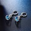 Stylish Jewelry Set Teardrop Dangle Earrings Trendy Drop Earrings Elegant Pendant Necklace Alloy Material for Daily Wear