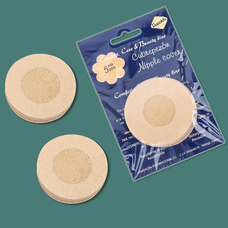 Ultra-Thin Seamless Invisible Non-Woven Disposable Nipple Covers - Breathable Stickers to Prevent Wardrobe Malfunction