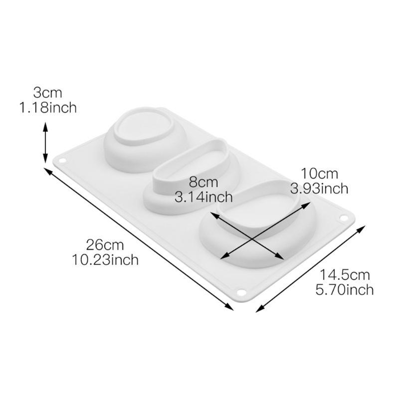 24TE 2PCS Stone Silicone Soap Mold Silicone Ice Square Mold Tools