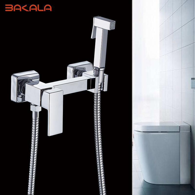 

Биде BAKALA квадратный латунный хромированный биде унитаз смеситель для душа портативный распылитель набор кран для горячей и холодной воды гигиенический душ