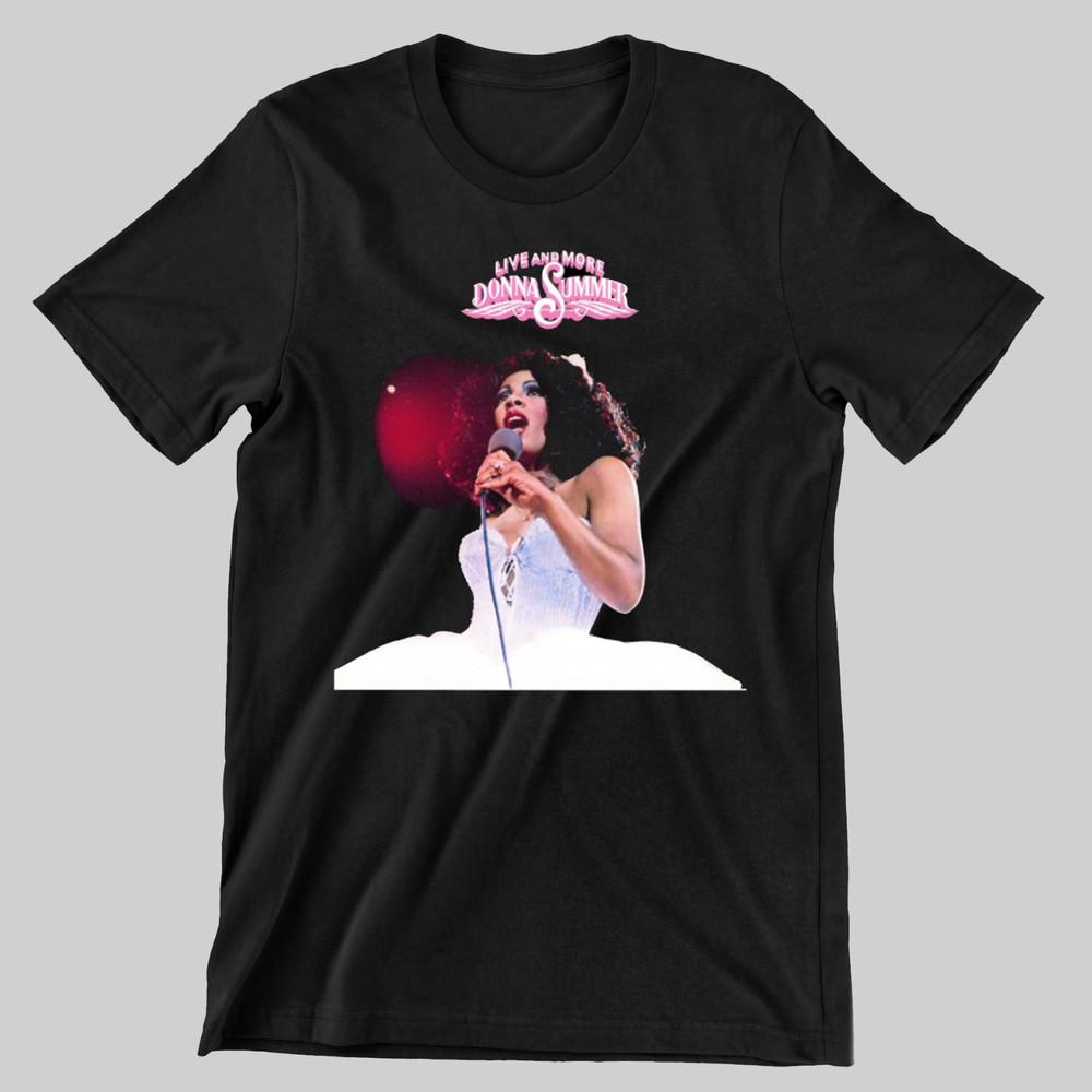 

Donna Summer T shirt Tee Men All Size S To 5XL Black Unisex T-Shirt XXXL