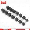 Rubberized Hex Dumbbell Set with Rack