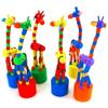 Montessori Instructive Toy Kid Wooden Playthings Designed for Children Early Educational Exercise Infant Fingers Flexible Fabrics Giraffe Toy Present