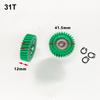 3PC Nylon Skew Gear EBike Motor Planetary Gear 608 Bearings 31T/35T 8mm Aperture For 500W/750W Motor Electric Vehicle Motor Part