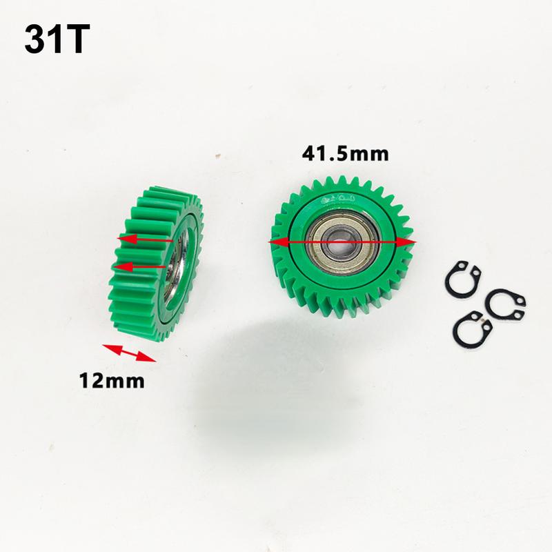 3PC Nylon Skew Gear EBike Motor Planetary Gear 608 Bearings 31T/35T 8mm Aperture For 500W/750W Motor Electric Vehicle Motor Part