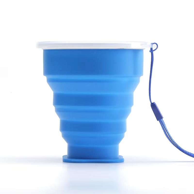 Outdoor Portable Silicone Folding Water Cup, Multifunctional Telescopic Water Cup, Candy Silicone Mouthwash Folding Cup