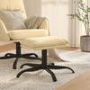 VidaXL Footrest Cream White 60x60x36 Cm Velvet 341587
