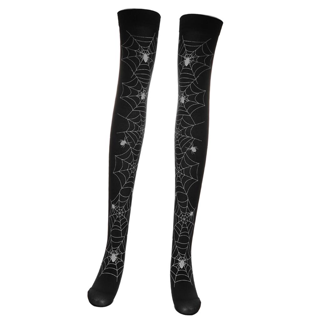 Women Girl Halloween Thigh High Long Stockings Over Knee Costume