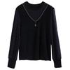 2023 Spring & Autumn Women's Long Sleeve Loose Base Shirt for Middle-aged Moms