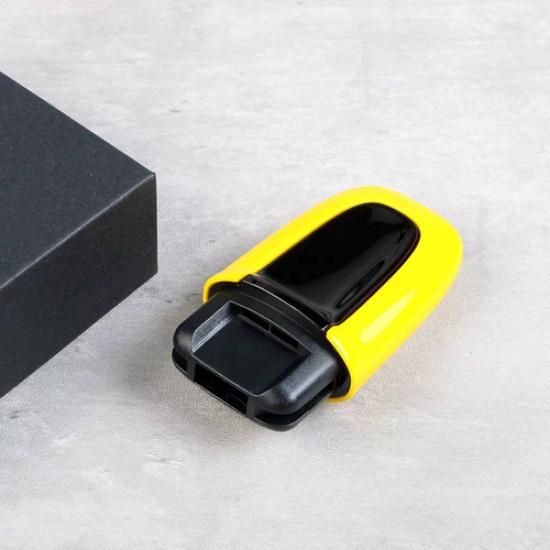 

One Button Start Passive Keyless Enter Fit for Porsche Macan Car Key Cover жовтий