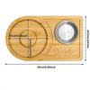 Bamboo Wood Cocktail Salt Rim Box Bartender Tools Set with Sugar Cup and Spice Tray for Professional Mixing