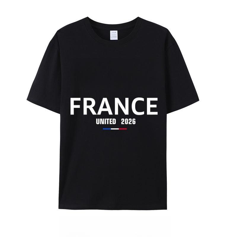 

2026 New Football Match France Fans Clothing Mens and Womens Jerseys Tshirts S