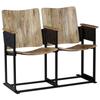 VidaXL 2-seater Bench Solid Mango Wood and Steel 244954