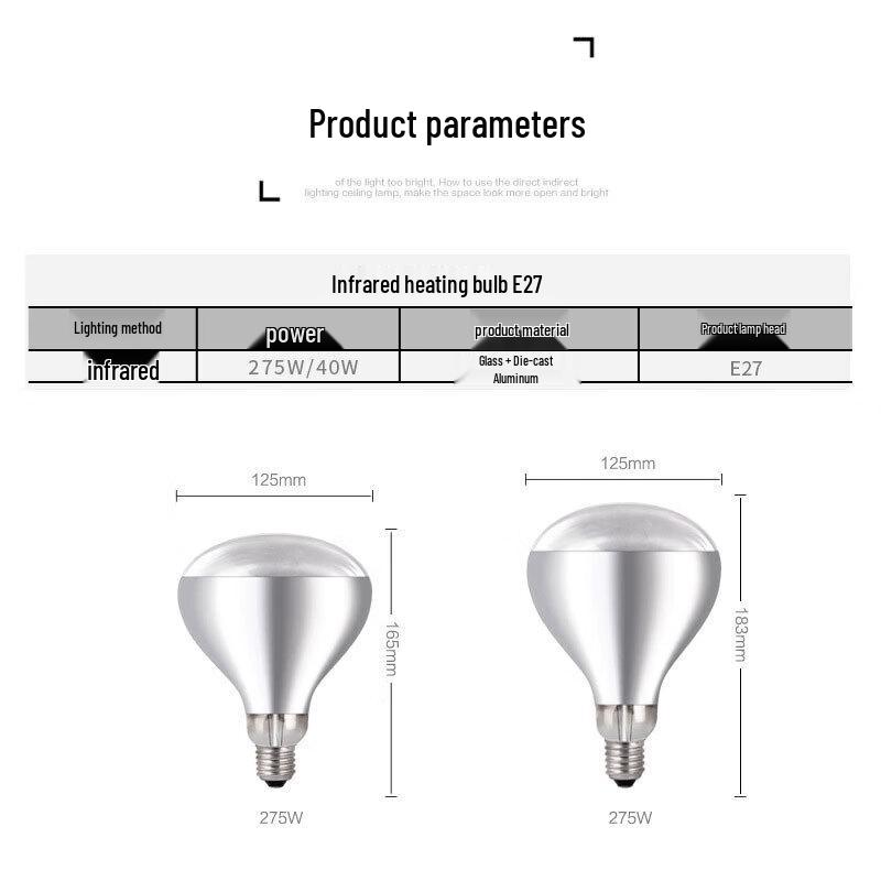 FSL 275W Infrarot-Badezimmerheizung Ersatzlampe