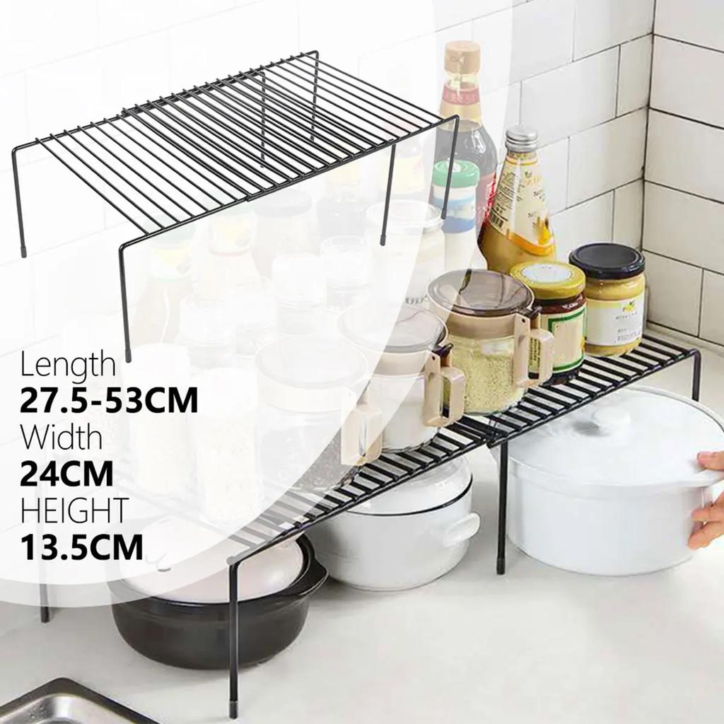 Expandable Shelves Kitchen Storage Rack Shelf Freestanding Spice Organizer Useful Things for Kitchen Household Acceesories Home