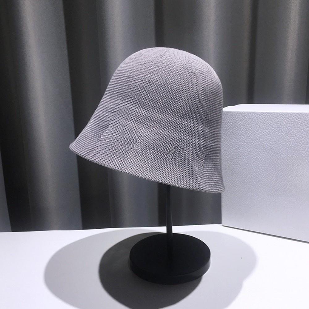 

Cotton Material Breathable Linen Sun Hats Foldable Wide Brim Beach Bucket Hat Elegant All-match Floppy Hat Outdoor Activities серый