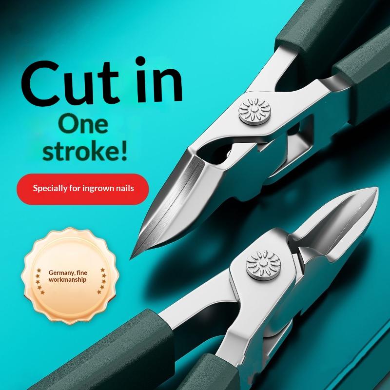 Slanted Pointed Nail Clipper Sharp And Durable Anti-Splash Toenail Clipper For Ingrown Thick Toenail Pliers Scissors Nail Care
