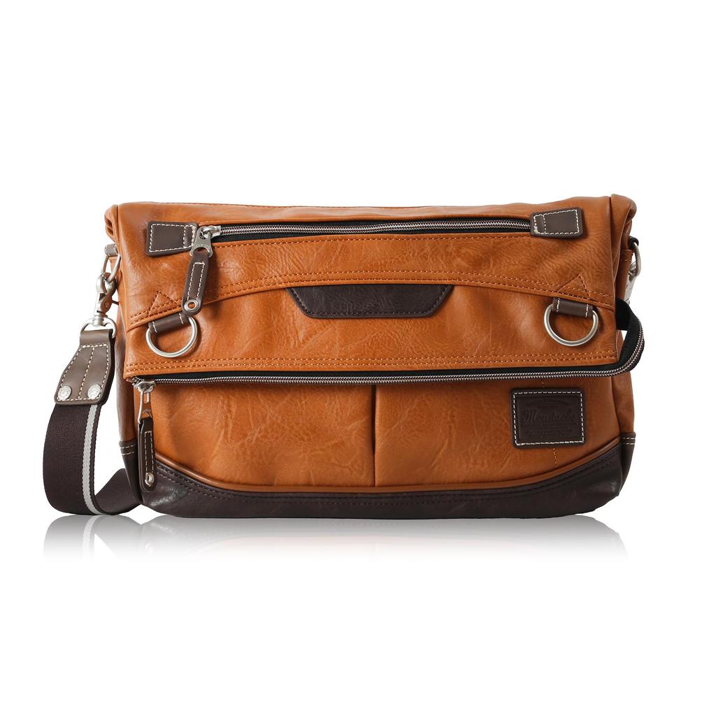 Moustache YUQ Shoulder Bag Camel VMR-5696