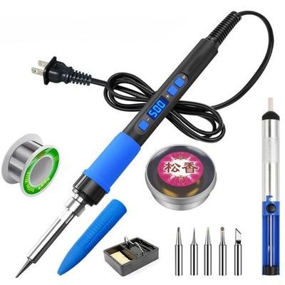80W Soldering Iron Kit LCD Digital Adjustable Temperature Electric Soldering Iron Professional Grade Rapid Heating