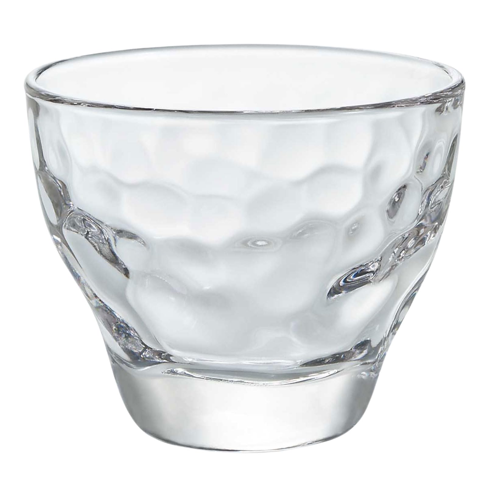 

ADERIA Sake Cups, Clear, 90ml, Hammered Texture, Pack of 6, Made in Japan, P-6648
