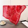 Cashew Print Hairbands Scarf Women Elagant Cotton Linen Feeling Bandana Neck Kerchief Head Bands Foulard Female Scarfs