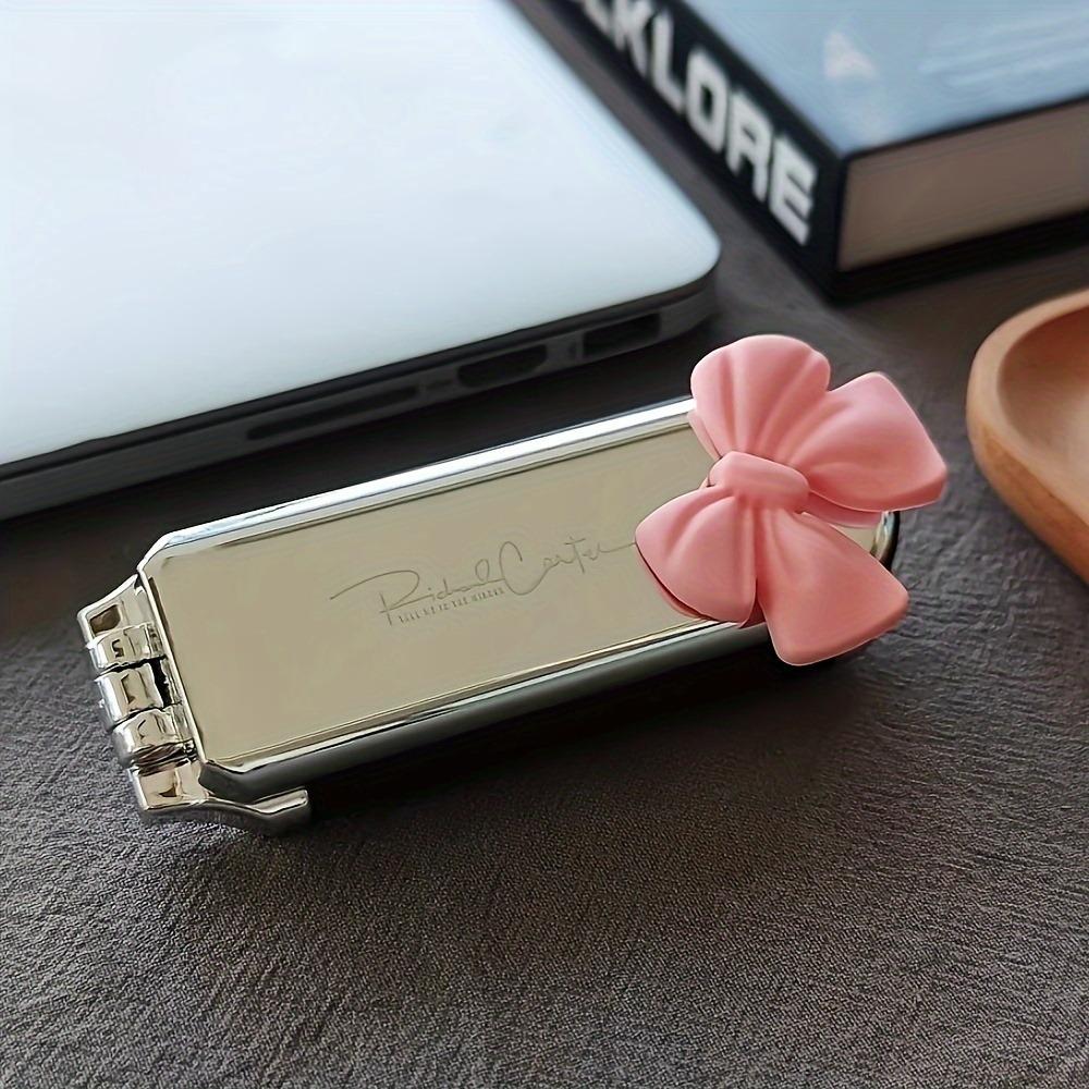 1pc Portable Stylish Mini Folding Women's Hair Brush Rubber Bristles for All Hair Types,Perfect for Travelling and Shopping