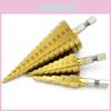 High-quality 3 Pcs 4-12/20/32mm Large Hss Steel Step Cone Drill Titanium Bit Hole Cutter Set For Exceptional Cutting Performance