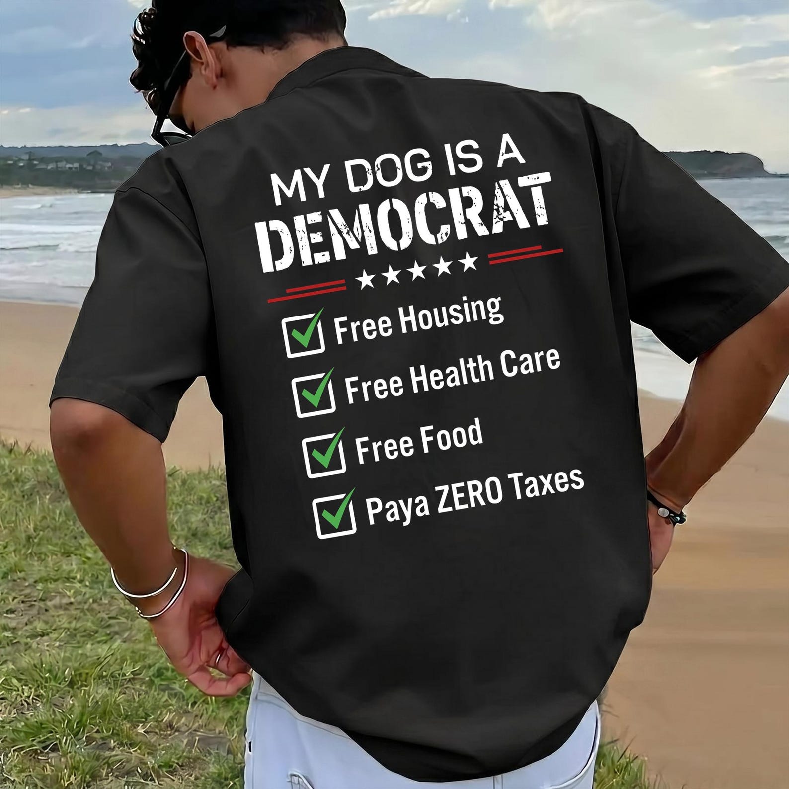 My Dog Is A Democrat Comfort Colors Shirt, Funny Conservative Tee, Republican Meme Shirt, Political Humor Gift, Unisex Tee S