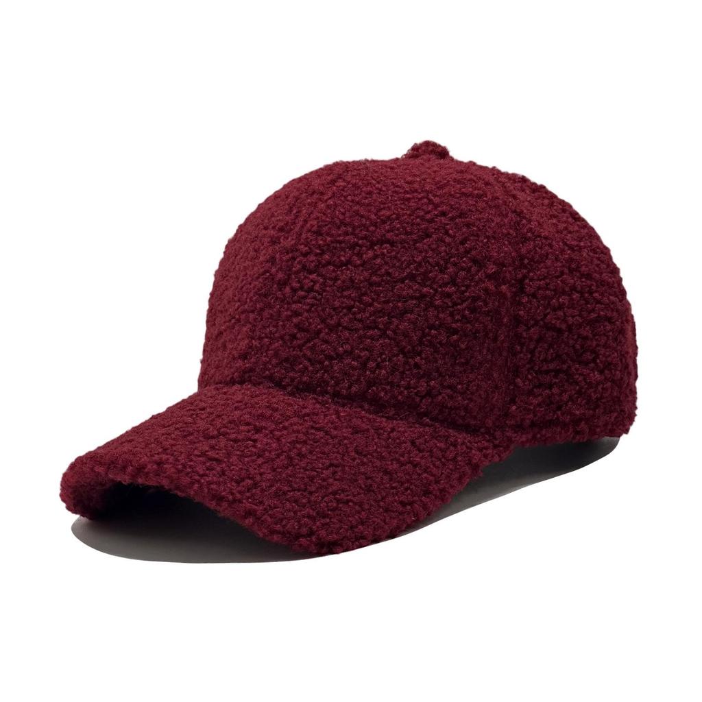 Cappellino da Baseball in Pelliccia Sintetica Stile Coreano per Donna e Uomo - Versatile Cappello Invernale Caldo Casual a Becco d'Anatra