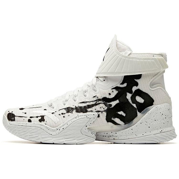 

New Anta Thompson KT3 High Top Performance Basketball Shoes Men s White Black 11941103S-1 40