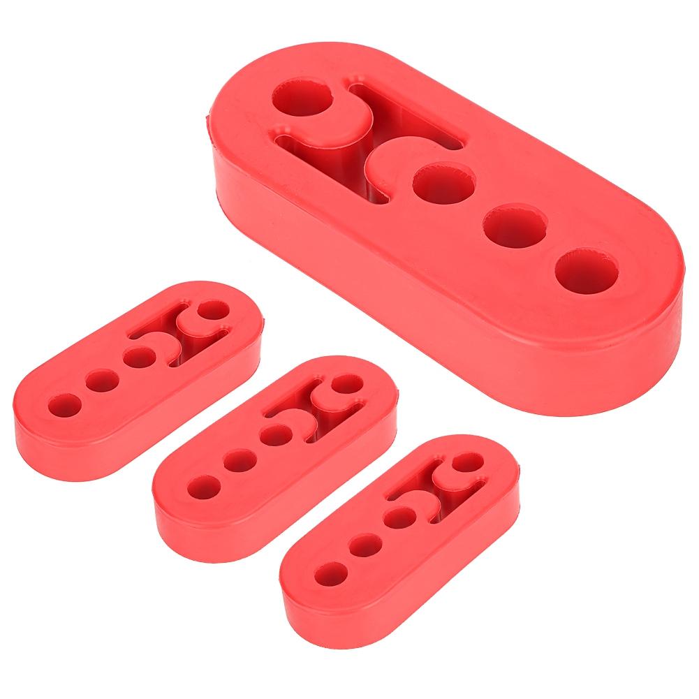 4pcs 12mm Red Polyurethane Muffler Exhaust Hanger
