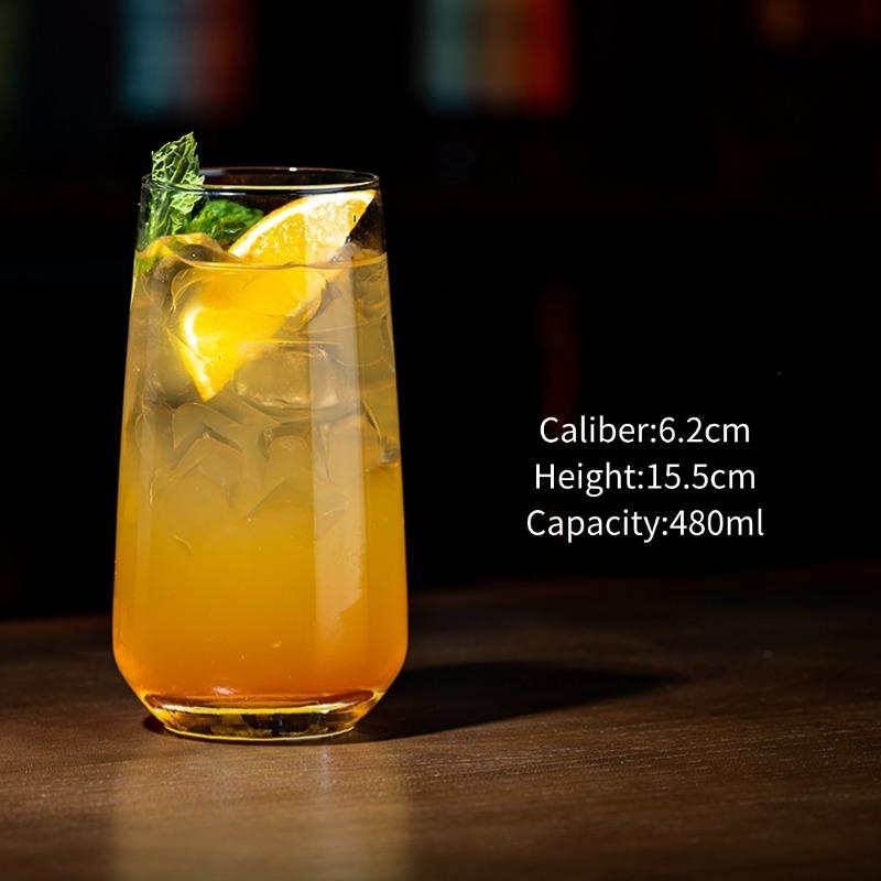 Mojito Juice Glasses Cups,Long Island Iced Tea Glass Cup,Collins Glass, Bar Straight-sided Glass Cups, Transparent Cocktail Cup