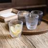 Simple Texture Glass Round Transparent Water Cup Daily Household Coffee Cup Restaurant Juice Cup Milk Cup