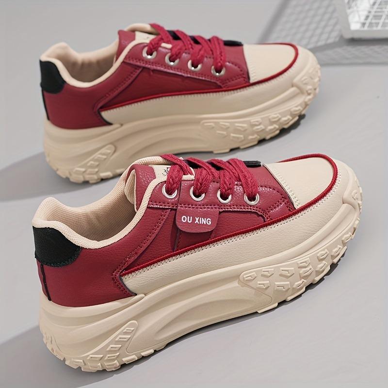 Small White Shoes Female 2025 Spring New Students Casual Street Shoes Female Thick Bottom Heightening Plate Shoes