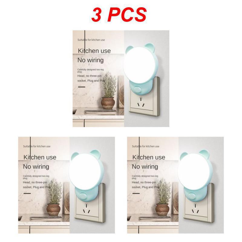 LED Steckdosen-Nachtlicht LED Dimmer Babypflege Augen Schlaflicht Schlafzimmer Schlaflicht Stecker LED Energiesparend Niedliche Mini-Lampe