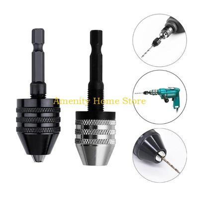 F26C Electric Grinding Tool Twist Drill Chuck Adjustable Hexagonal Handle Three Jaw Drill Chuck 0.3 6.5mm