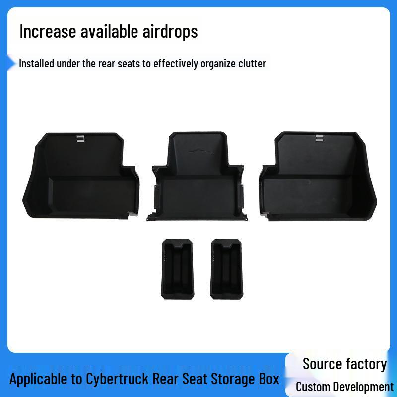 Tesla Cybertruck Under-Seat Storage Box Accessories Middle of Seat