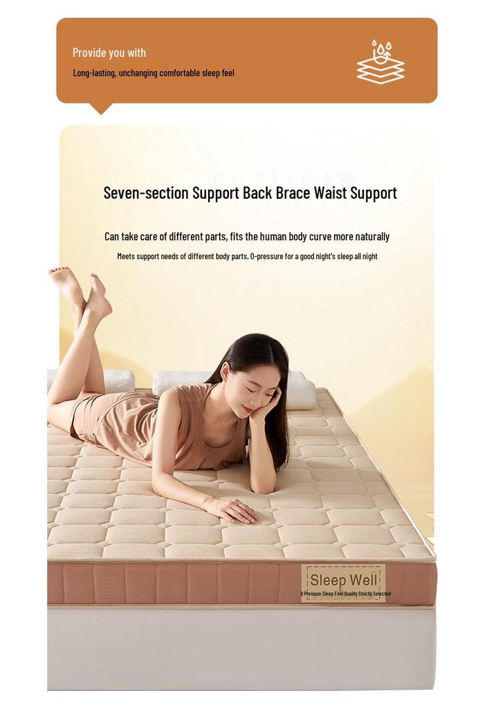 Four Seasons Latex Sponge Mattress - Single/Double, Dorm & Home Tatami Pad